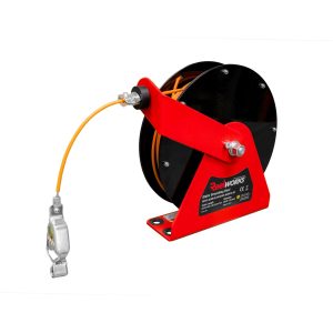Carrete De Descarga Estática 50 Con Operación Manual, Cable De 15 m y Pinza Tipo Cocodrilo