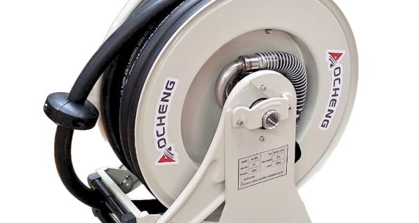 Carrete Retráctil Para AdBlue/DEF AOCHENG 15 m 3/4″ NPT 20 bar (290 PSI) Con Manguera Alta Calidad Para Urea Automotriz